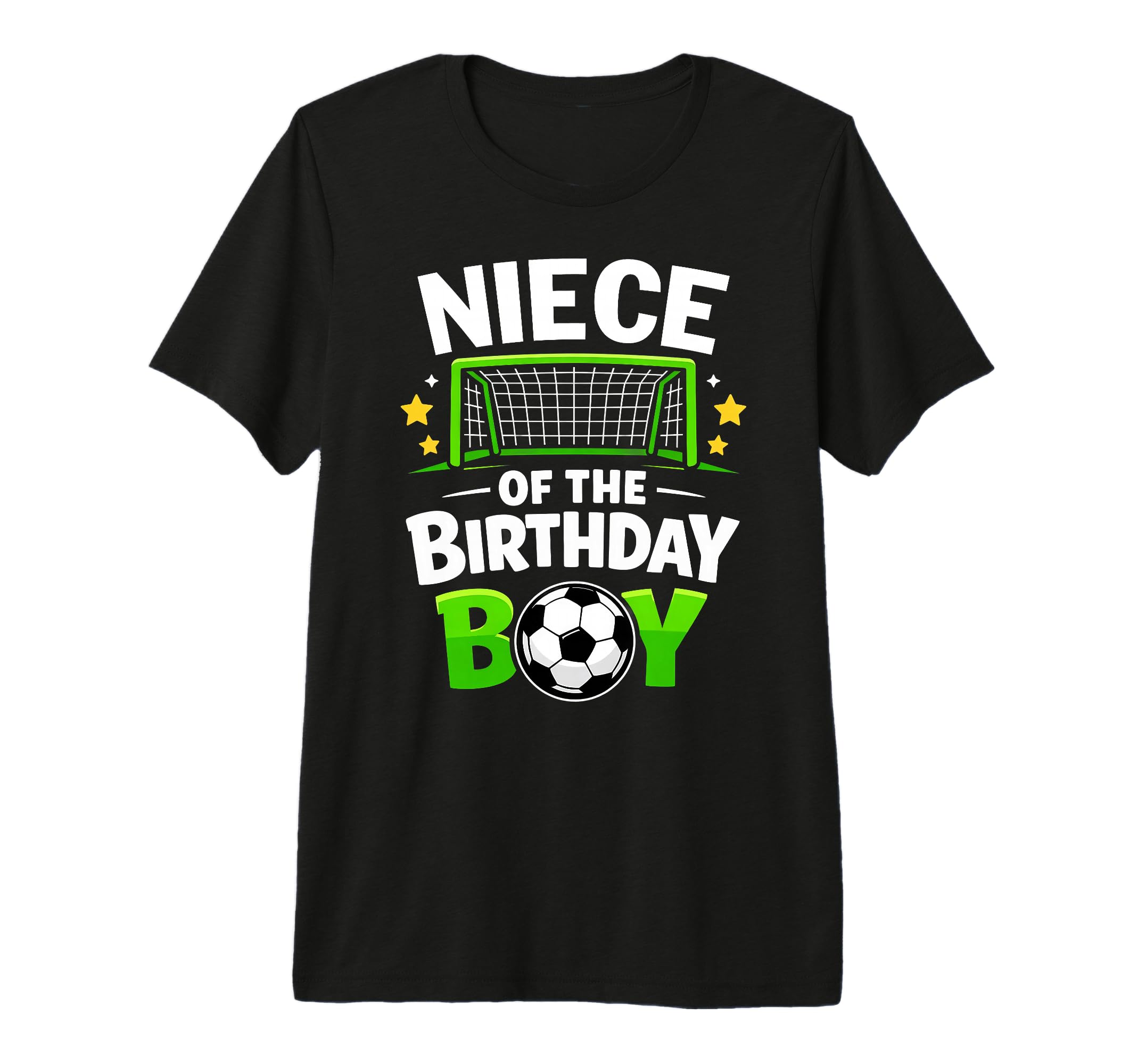 Niece Birthday Soccer Ball Tri Blend T-Shirt - Fun Novelty Design Men Women