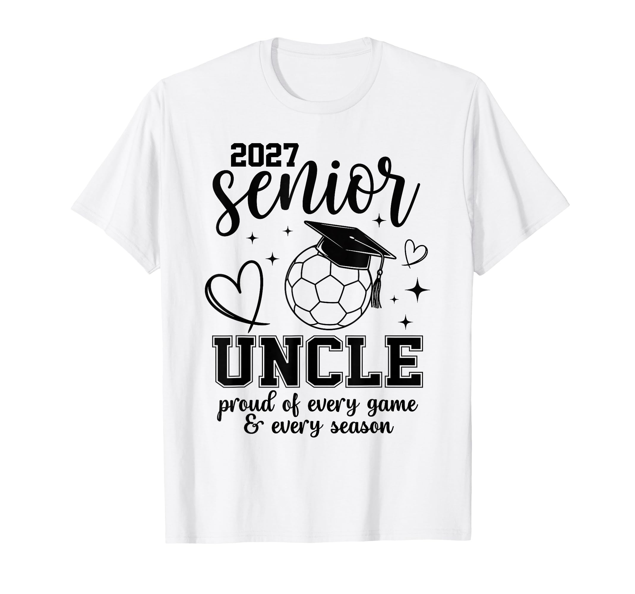 2027 Senior Soccer Uncle Proud Family T-Shirt - Graphic Print for Adults