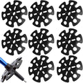 Walking Stick Tips,Removable Mud Ski Basket Trekking Pole Snowflake Basket,Removable Mud Ski Basket Replacement Accessory for Hiking Poles(8 PCS)