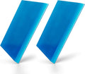 CARTINTS 2pack Squeegee Blade Replacement Mini Squeegee, 5.1x 2 inch, for Cleaning Glass, Shower Door and Car Windows and Screen Printing,Blue