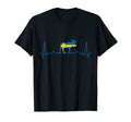 Sweden Moose Heartbeat Travel Sweden T-Shirt - Graphic Print Men Women