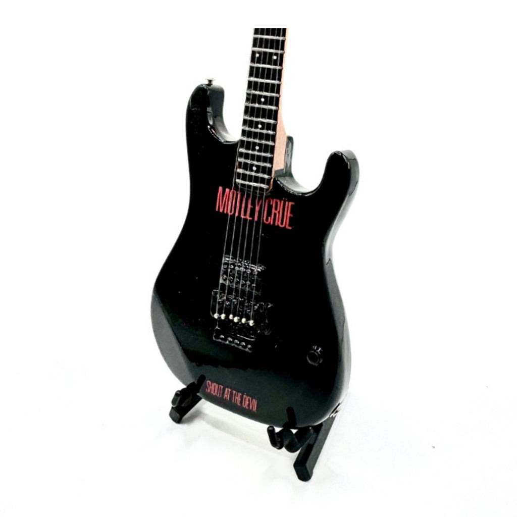 The Complete Mötley Crüe Album Cover Miniature Guitar Set – All 4 Official Mini Guitar Designs