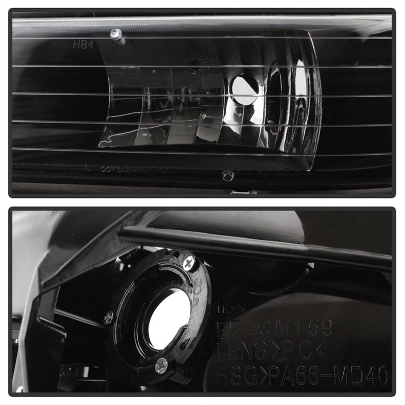 SPYDER Xtune Chevy TahOE 00-06 Amber Crystal Headlights Black HD-JH-CSIL99-BK 5064240