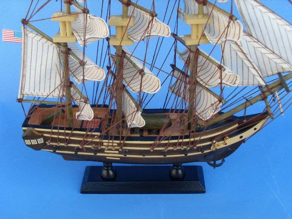 Wooden USS Constitution Tall Model Ship 15""