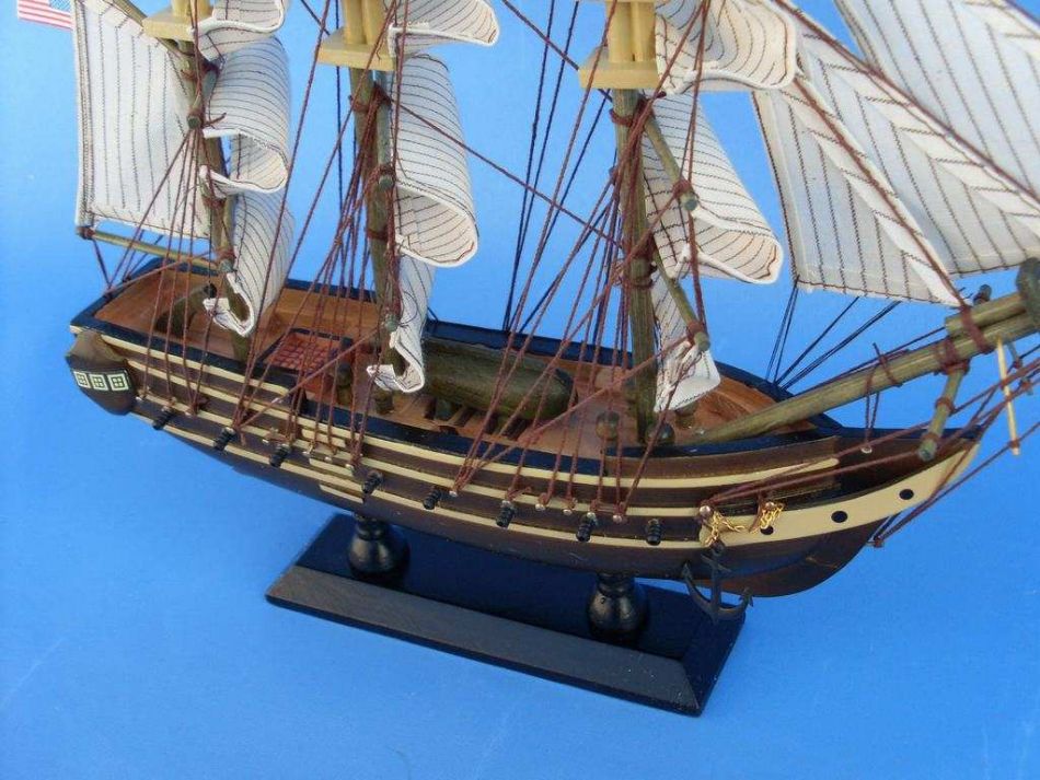 Wooden USS Constitution Tall Model Ship 15""