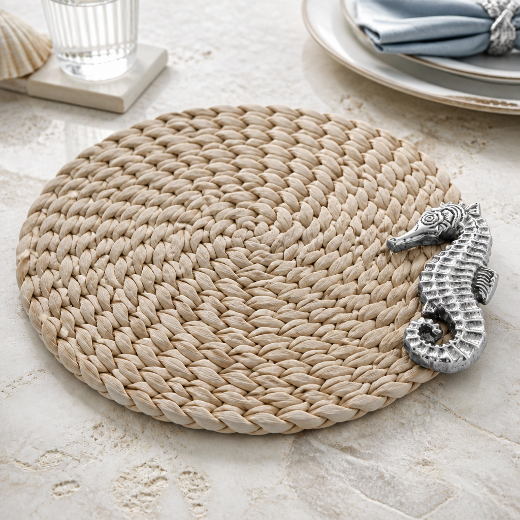Sea Horse Twisted Seagrass Placemats - set of 4