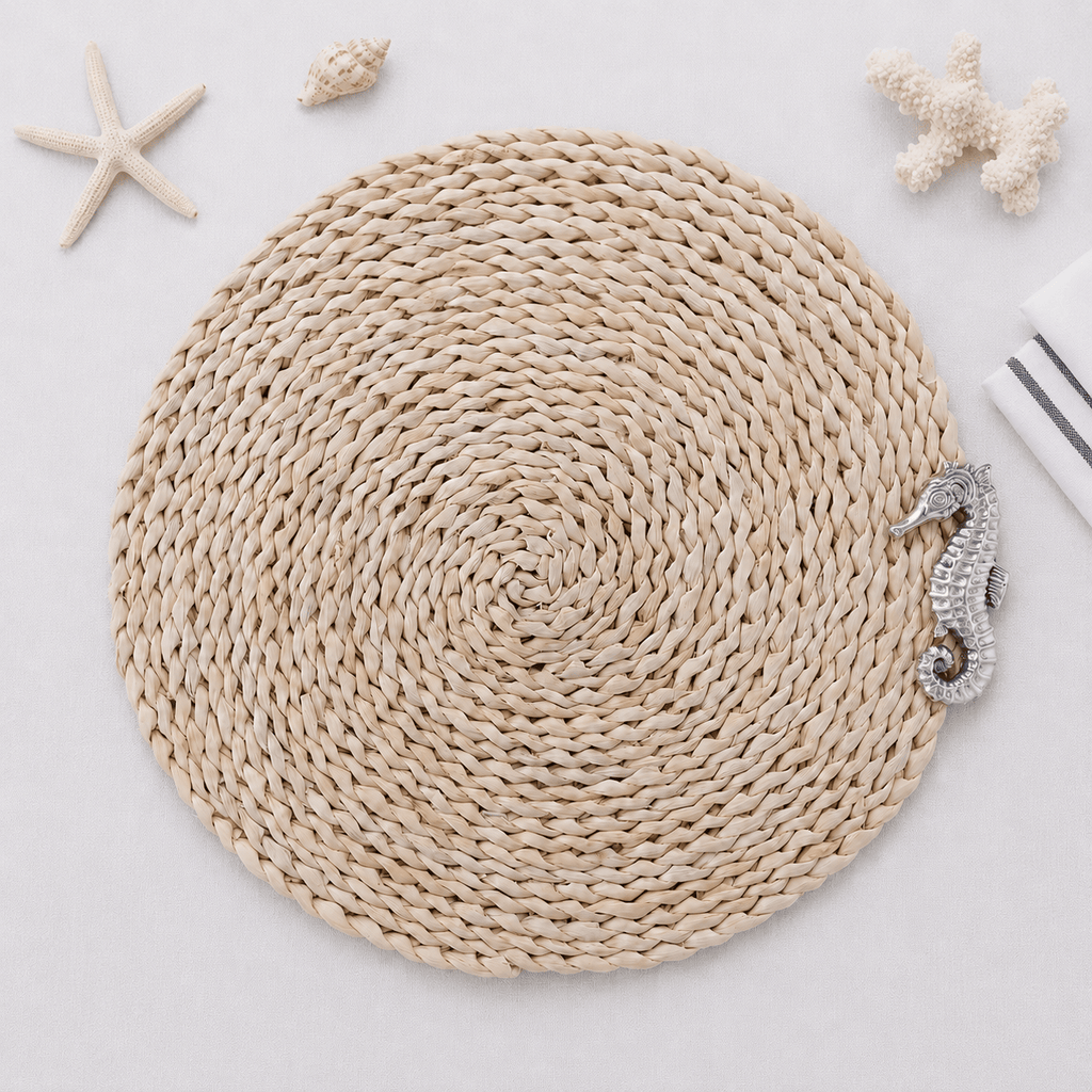 Sea Horse Twisted Seagrass Placemats - set of 4
