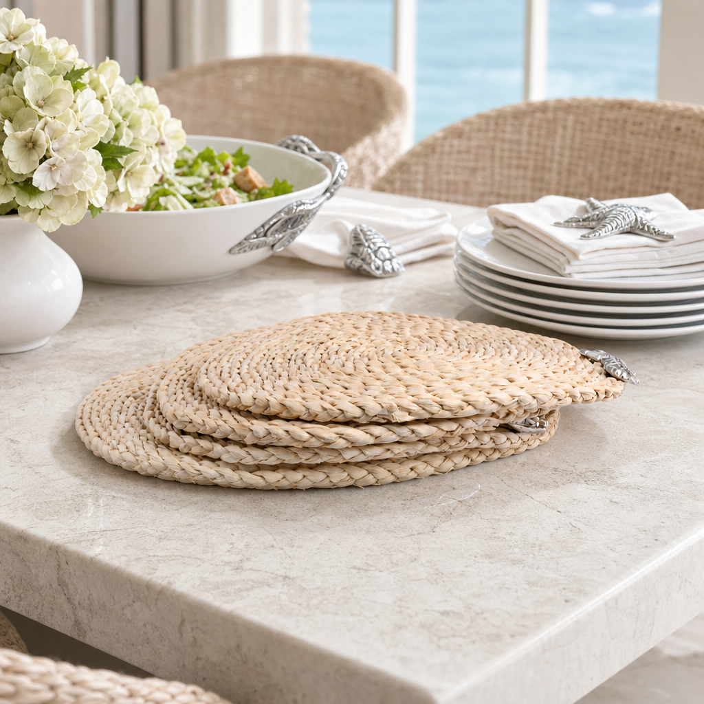 Sea Horse Twisted Seagrass Placemats - set of 4