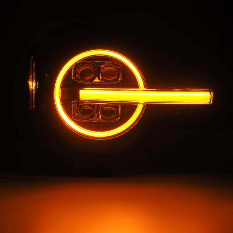 AlphaRex 21-23 Ford Bronco NOVA LED Projector Headlights Black 880260 *Discontinued