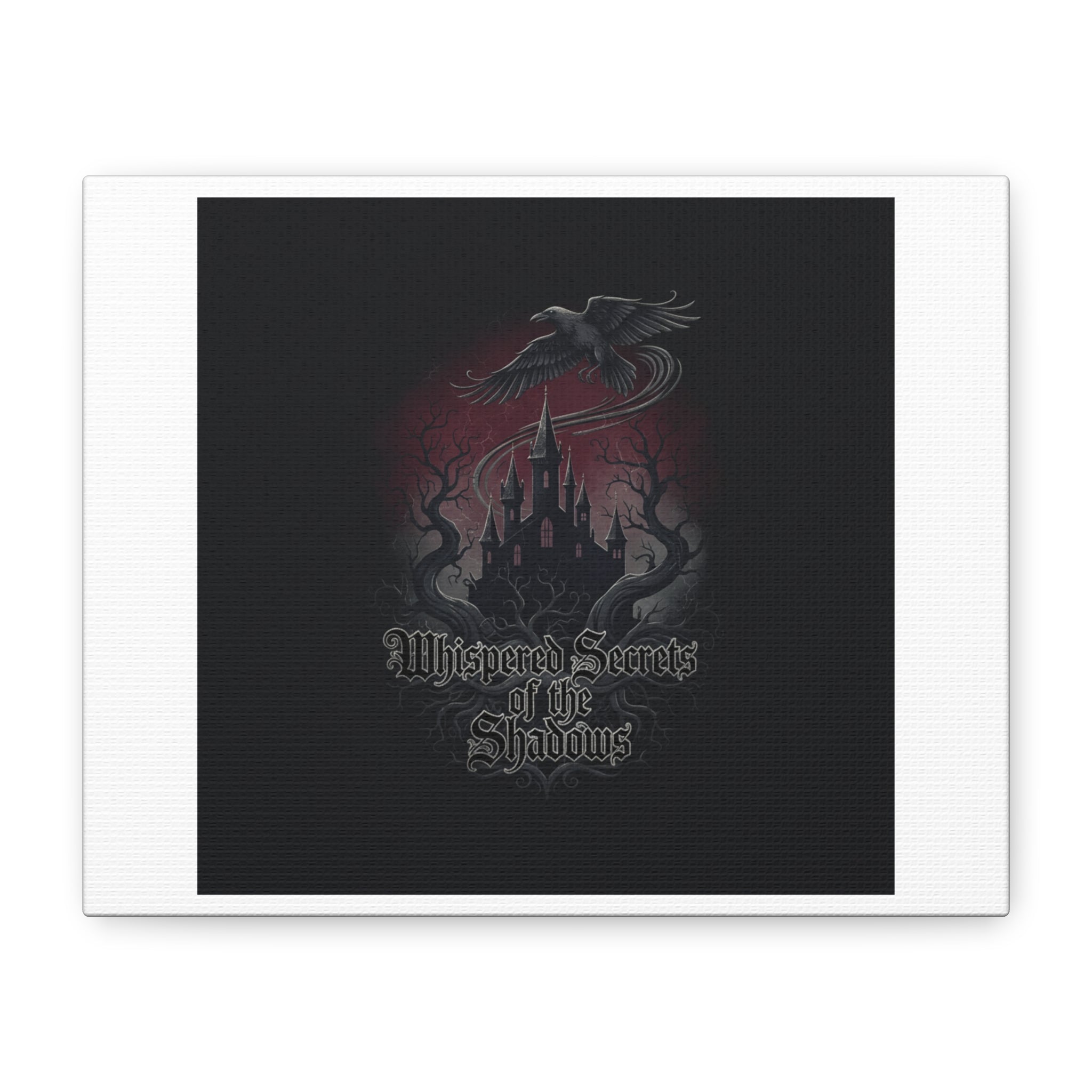 Whispered Secrets of the Shadows Castle Wall Art, Matte Canvas | Gothic Medieval Decor