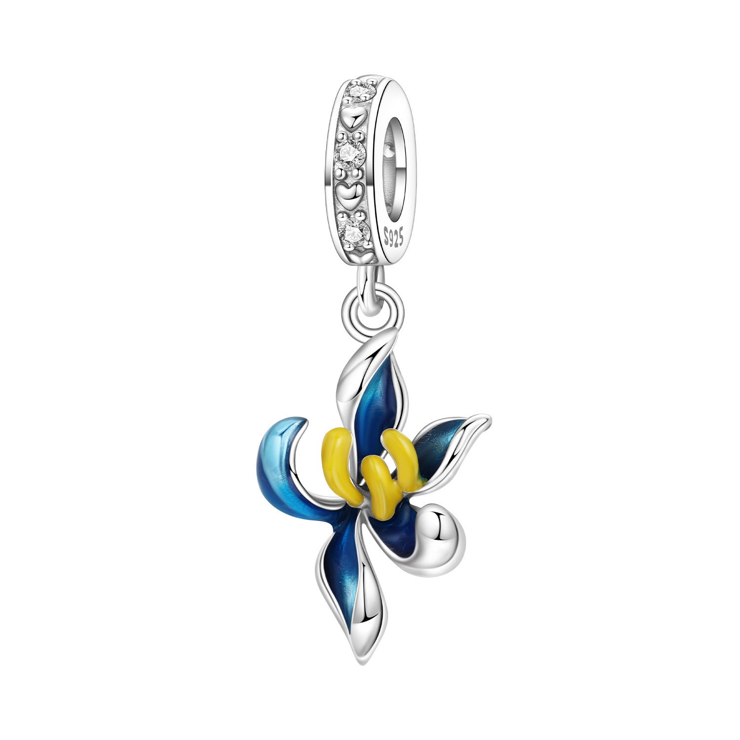 Lily Of The Valley Iris And Spinning Flower DIY Bracelet Pendant Accessories
