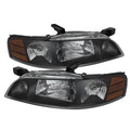 SPYDER Xtune Nissan Altima 00-01 Crystal Headlights Black HD-JH-NA00-AM-BK 9023286