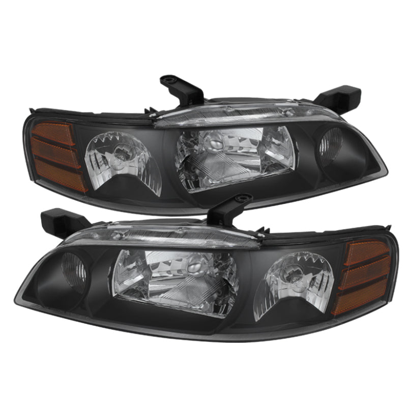 SPYDER Xtune Nissan Altima 00-01 Crystal Headlights Black HD-JH-NA00-AM-BK 9023286