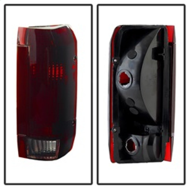 SPYDER Xtune Ford Bronco F150 F250 F350 F450 92-96 OE Style Tail Lights Red Smoked ALT-JH-FB92-OE-RSM 9030567