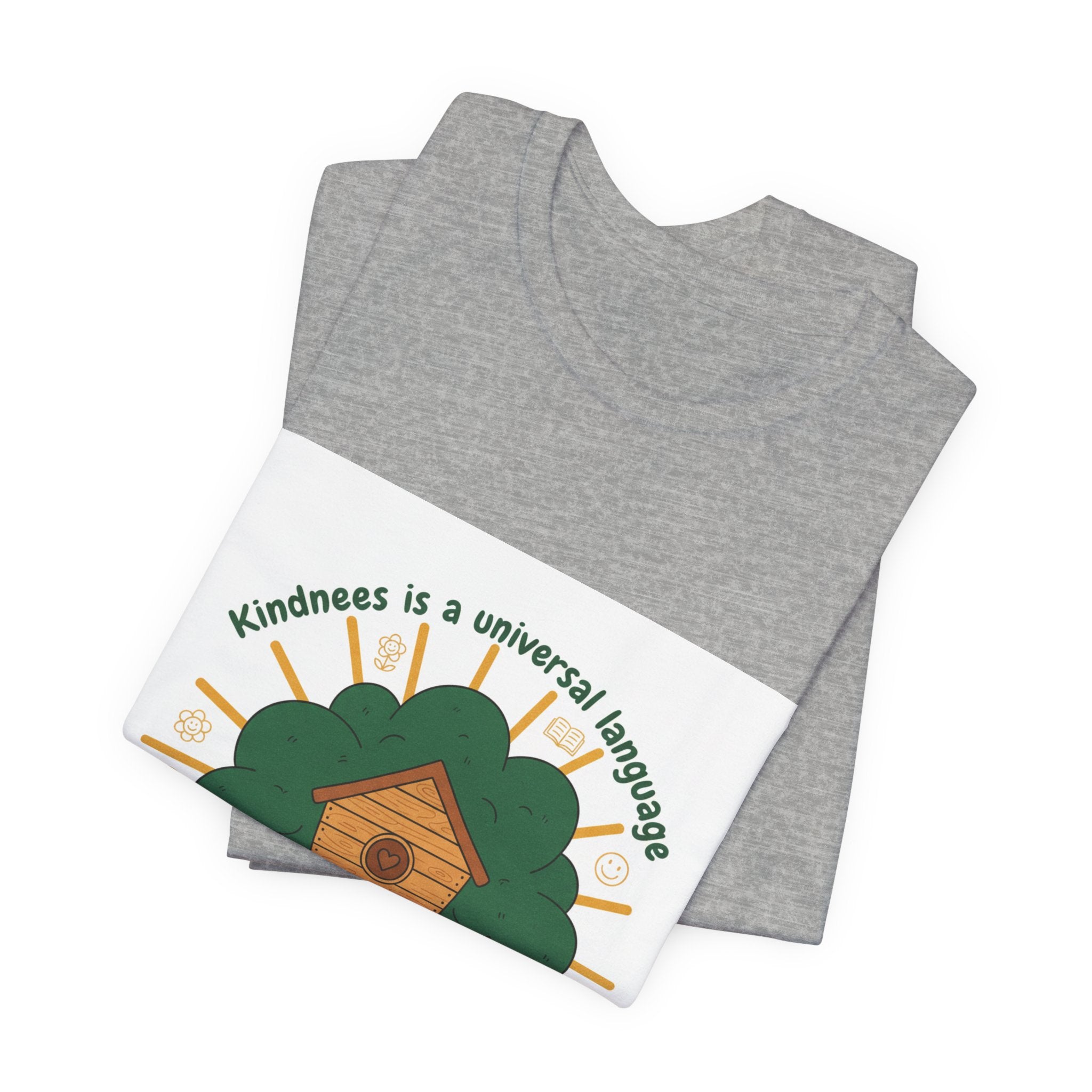 Kindness Is a Universal Language Tee | eco tee, climate humor