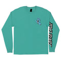 Santa Cruz Screaming Hand Long Sleeve Mens T-Shirt - Celadon