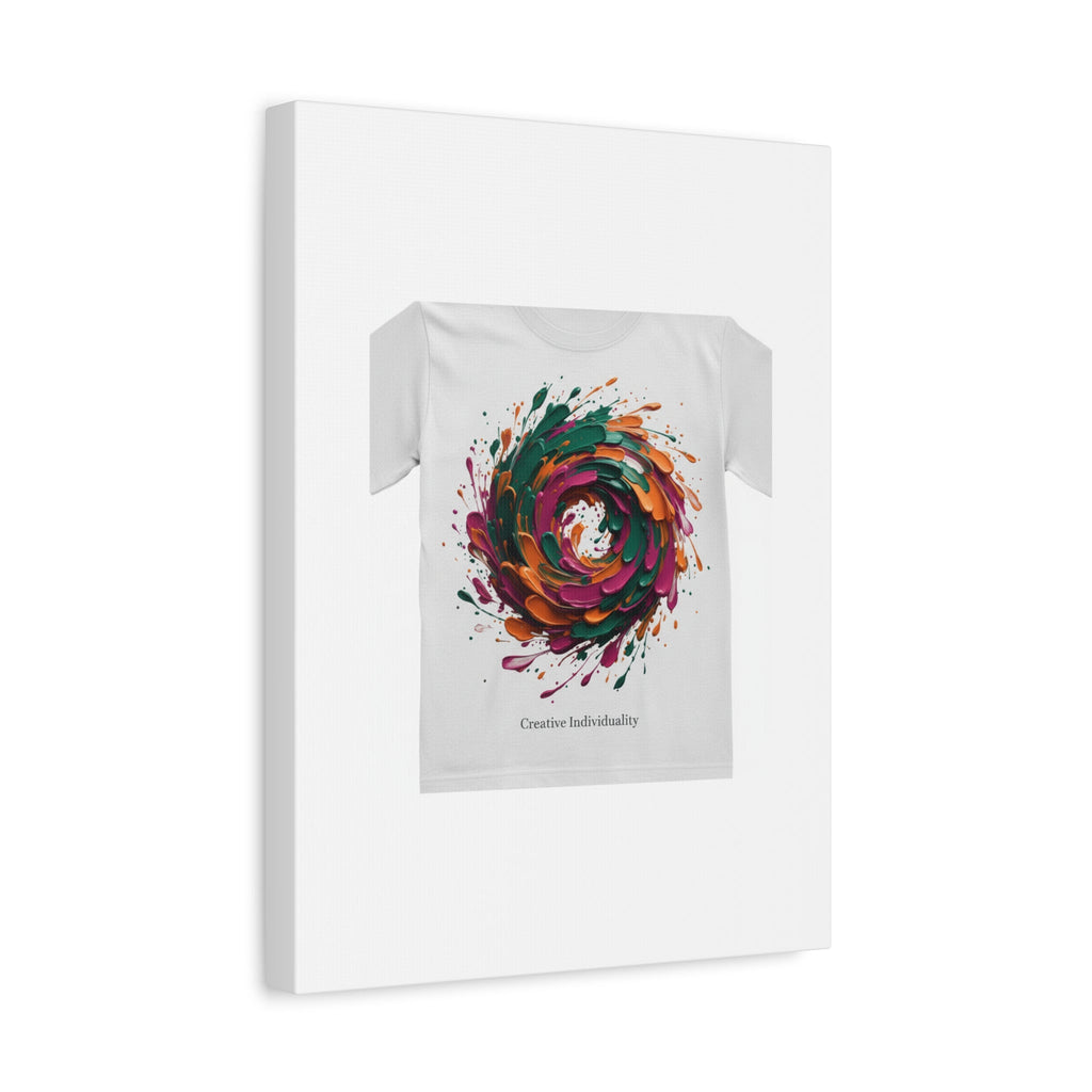 Painterly Abstract Floral Swirl Canvas | Matte Stretched Canvas