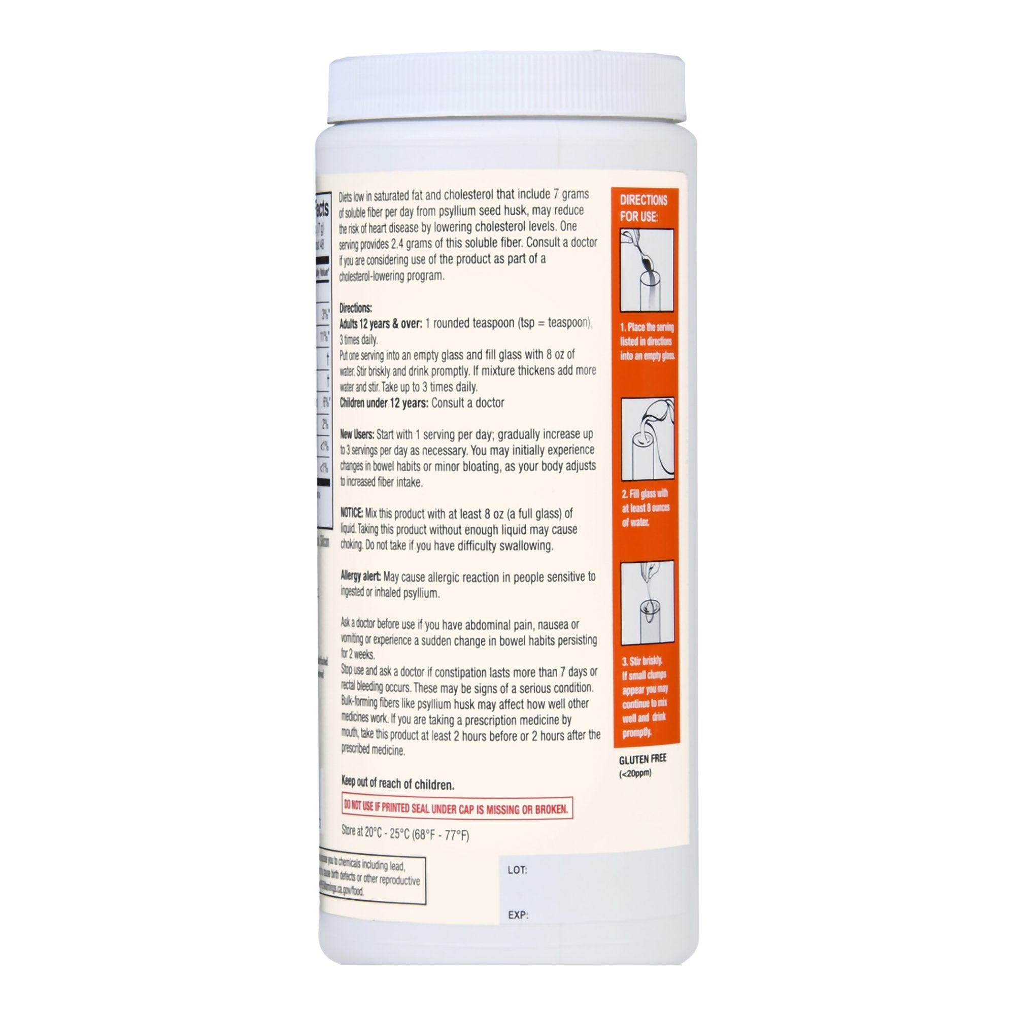 Foster & Thrive™ Fiber Powder Original Texture Unflavored 01093995616