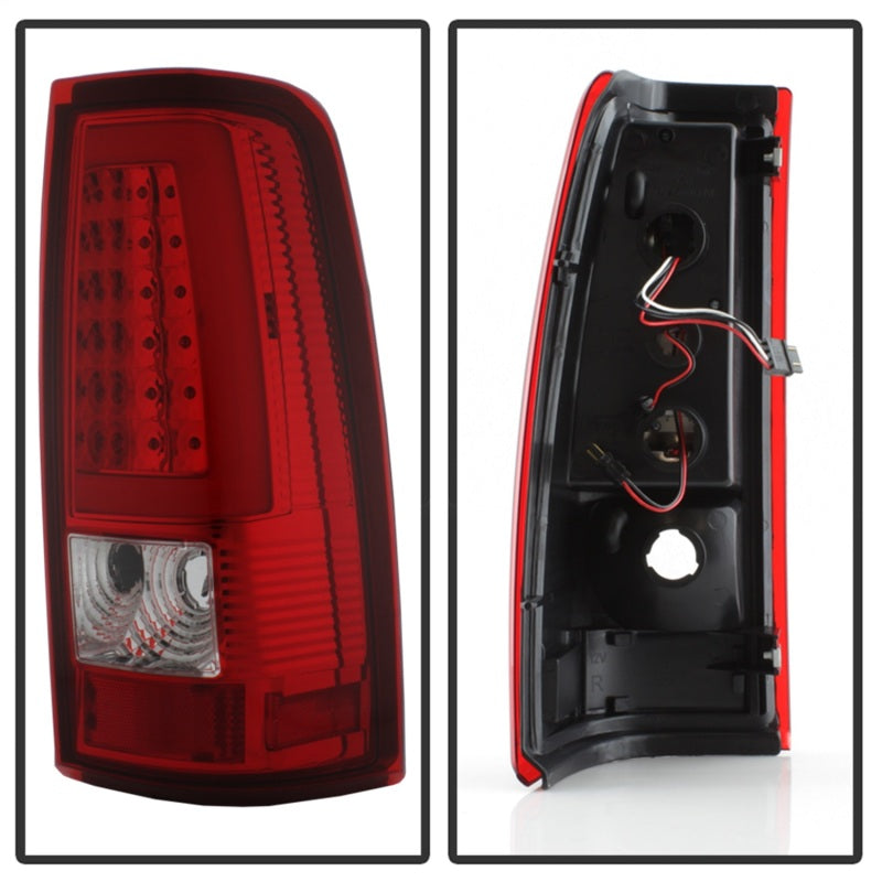 SPYDER xTune Chevy Silverado 1500/2500/3500 99-02 / Version 3 Tail Lights Red Clear ALT-ON-CS99V3-LBLED-RC 9038792