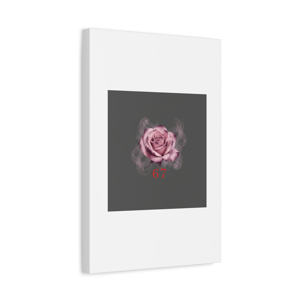 6 7 Valentine's Canvas | Viral Gothic Rose Wall Art | 6 7 Meaning Dark Romance