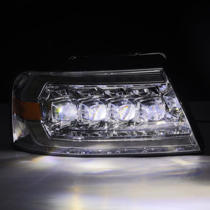 AlphaRex 04-08 Ford F150 / 06-08 Lincoln Mark LT NOVA LED Proj Headlights Chrome w/Activ Light/Seq 880129 *Discontinued