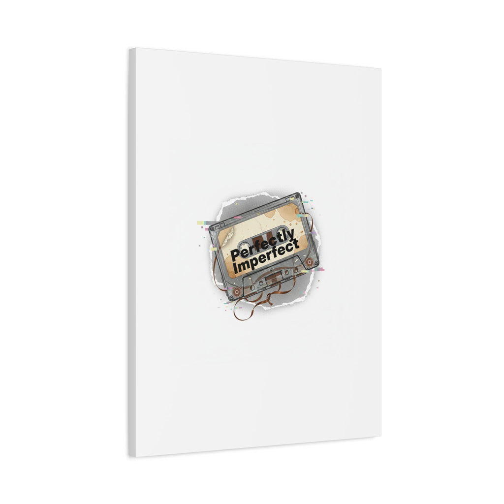Perfectly Imperfect Cassette, Canvas Print | Analog Error, glitch art static