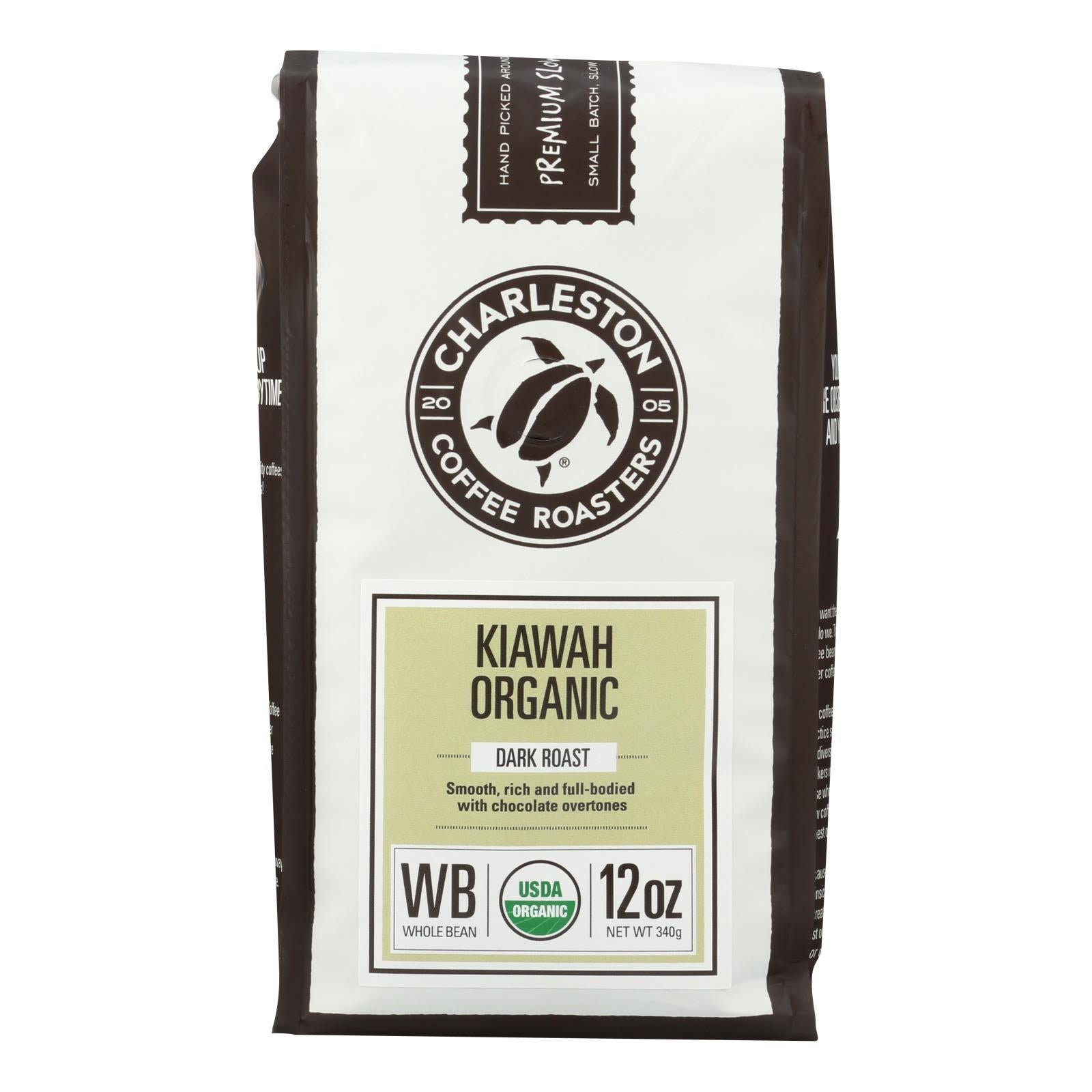 Charleston Coffee Roasters Kiawah Whole Bean Coffee, (Pack of 6) 12 Oz Bags