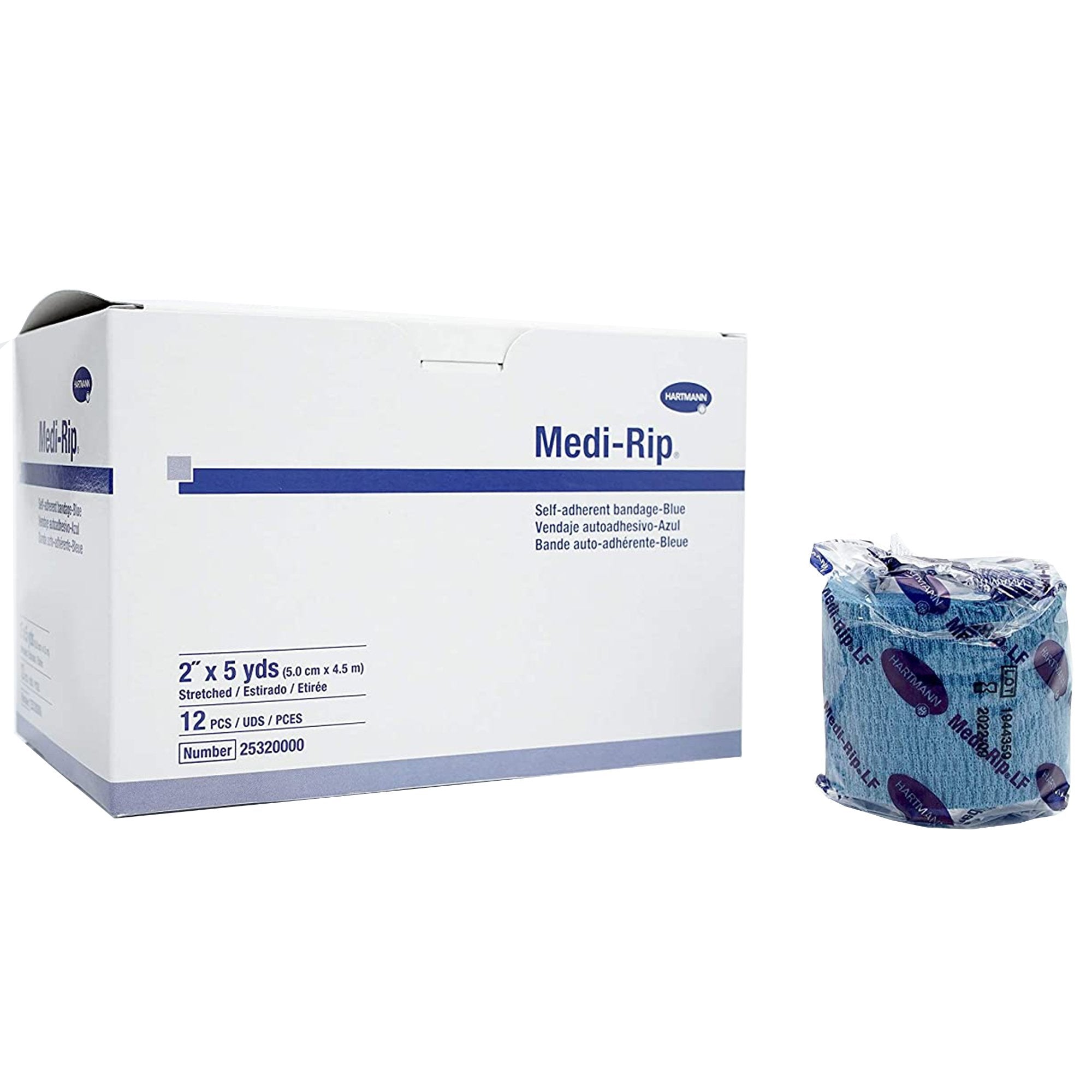 Medi-Rip® Self-adherent Closure Cohesive Bandage, 2 Inch x 5 Yard 25320000
