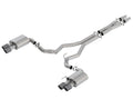 Borla 2018 Ford Mustang GT 5.0L AT/MT (w/o Valves) ATAK 3in Cat-Back Exhaust w/Carbon Fiber Tips 140746CF