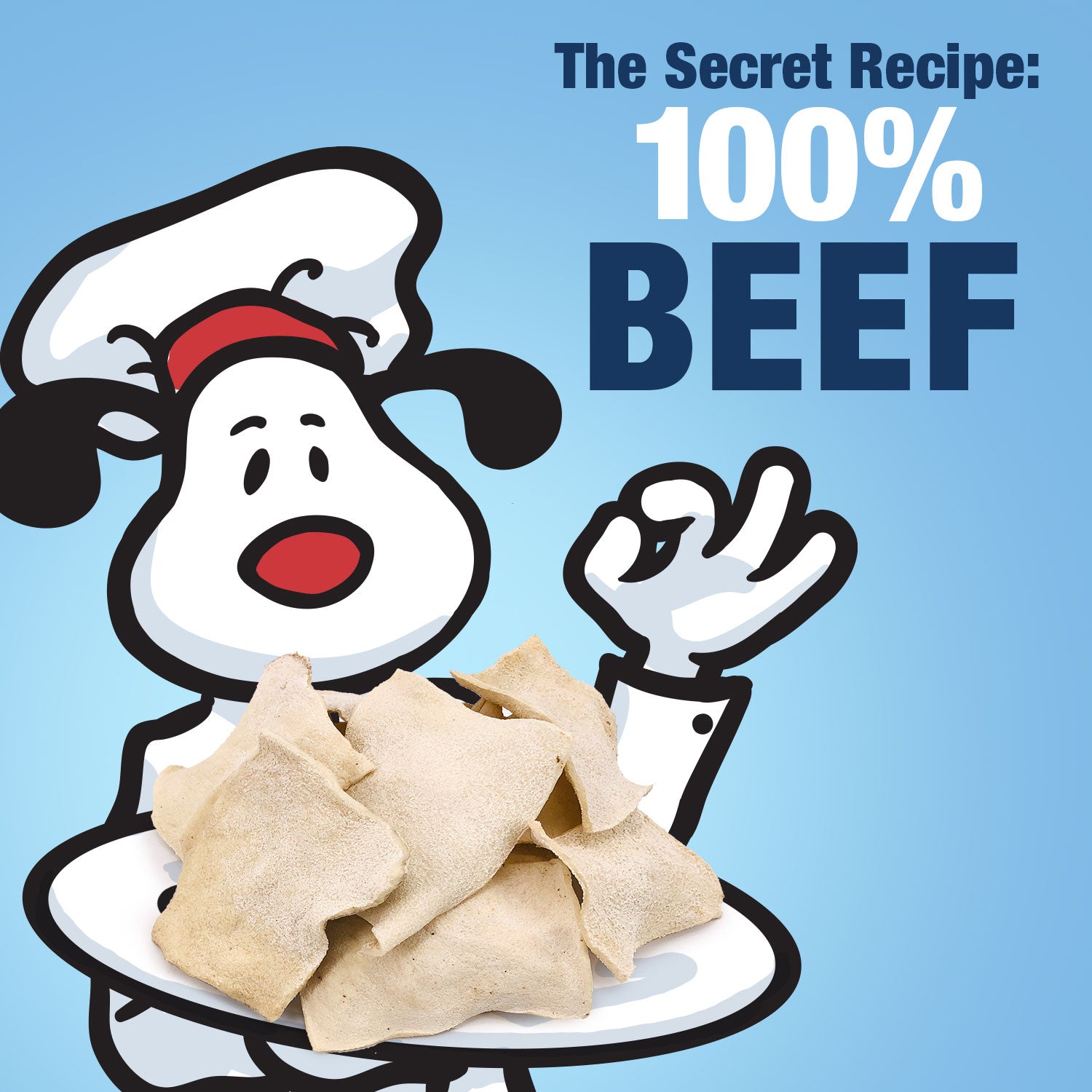 ValueBull USA Beef Rawhide Chips for Dogs, 4 Pound