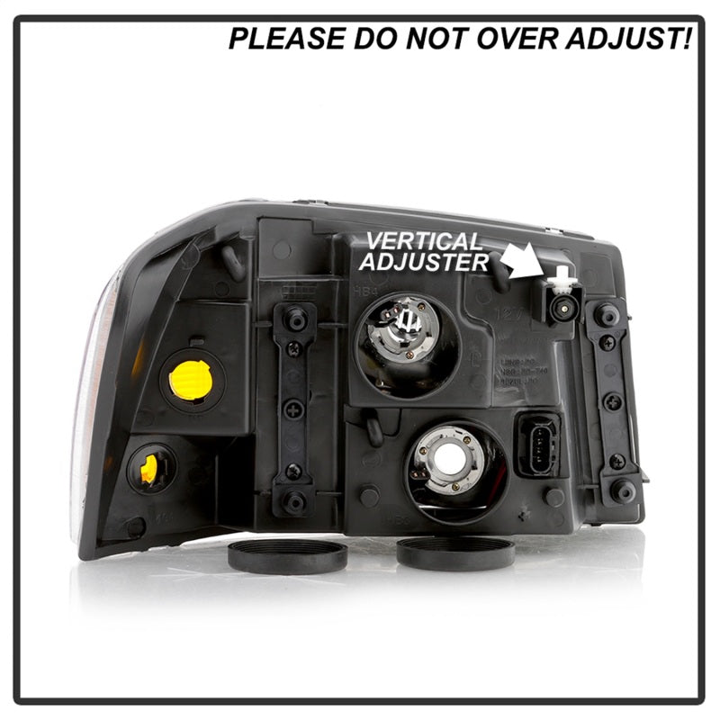 SPYDER xTune 02-09 GMC Envoy OEM Style Headlights - Black (HD-JH-GEN02-AM-BK) 9042652