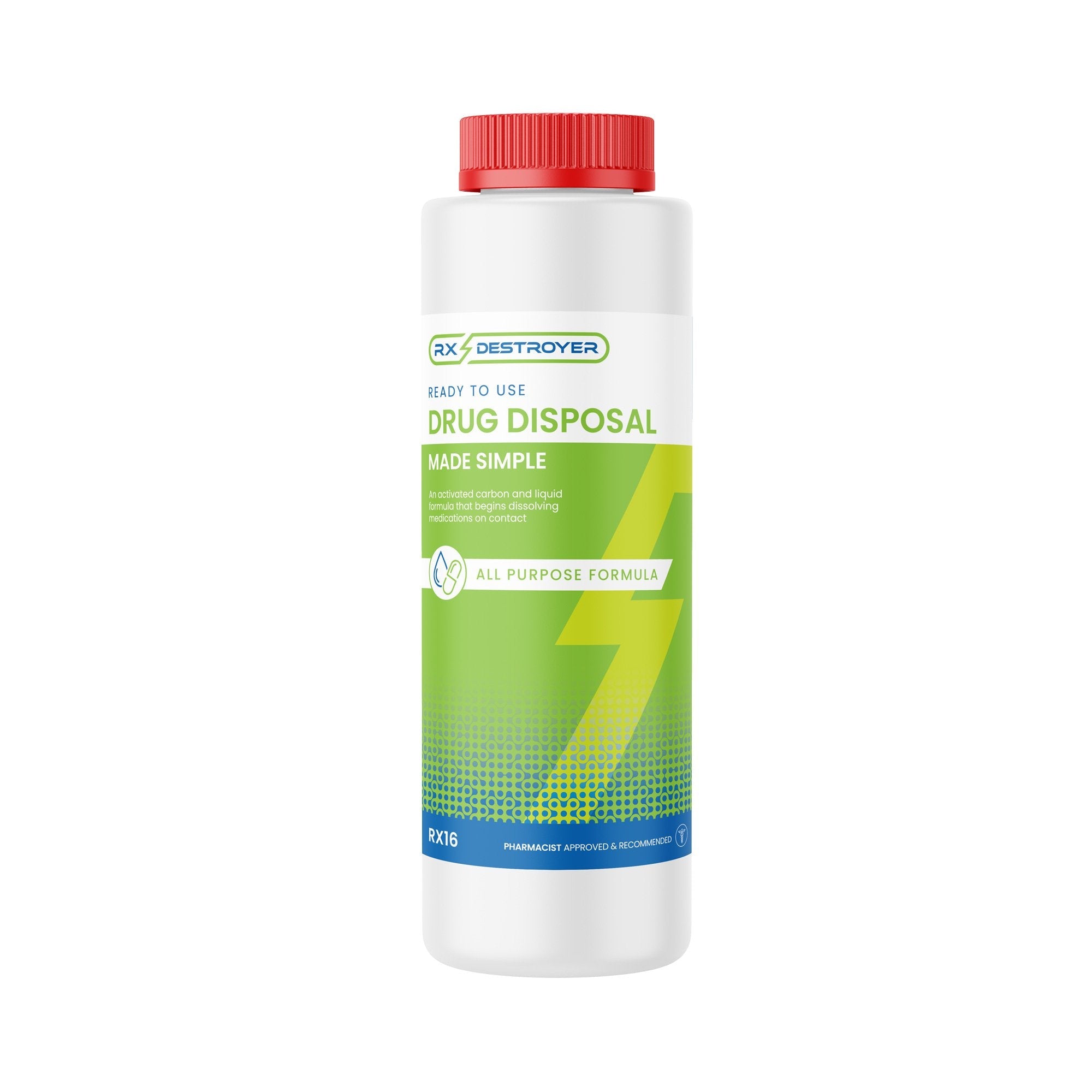 Rx Destroyer™ Pharmaceutical Disposal System, 16-ounce bottle RX16