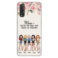 Personalized Mother Phone Case - Up to 5 People - Gift Idea For Mother - Mom You're The Piece That Holds Us Together - Case for Xiaomi/Huawei/Oppo