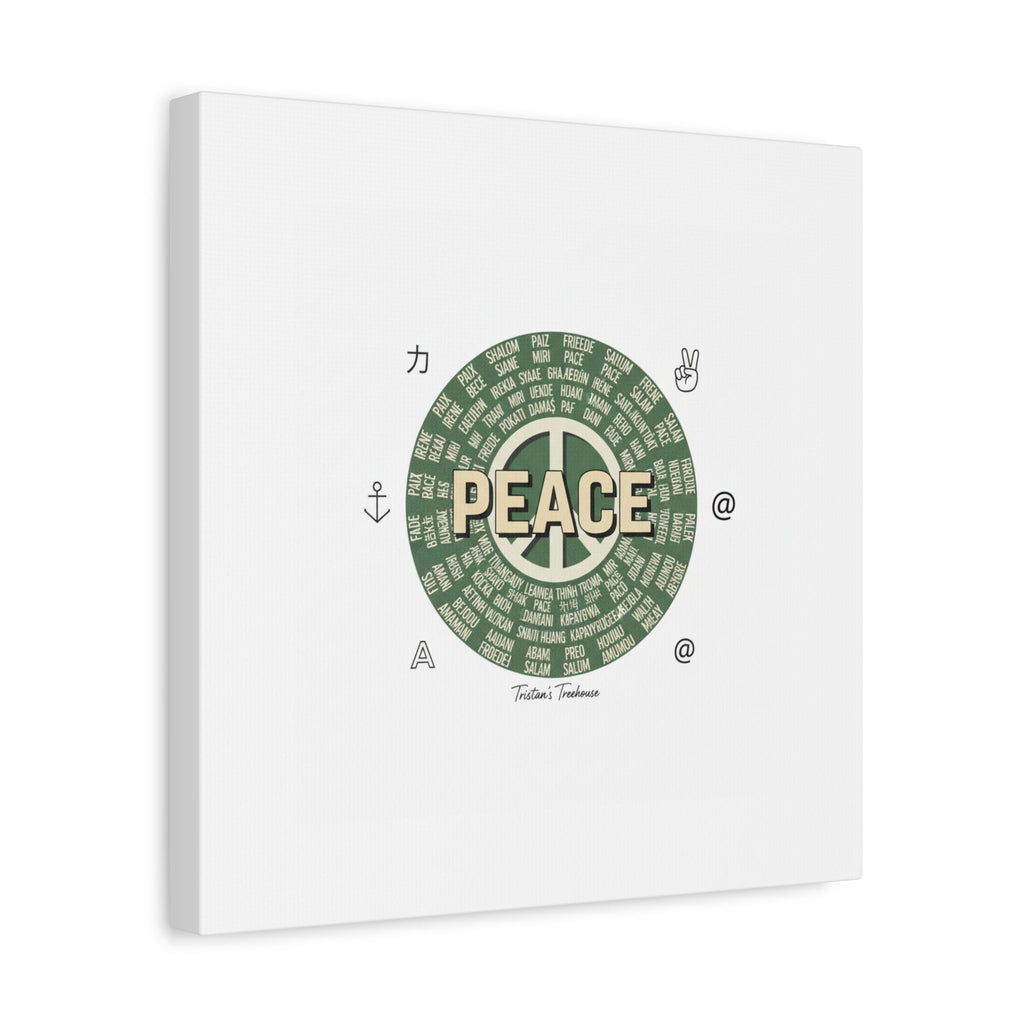 Peace doodle canvas | hand drawn sketch aesthetic, handwritten message