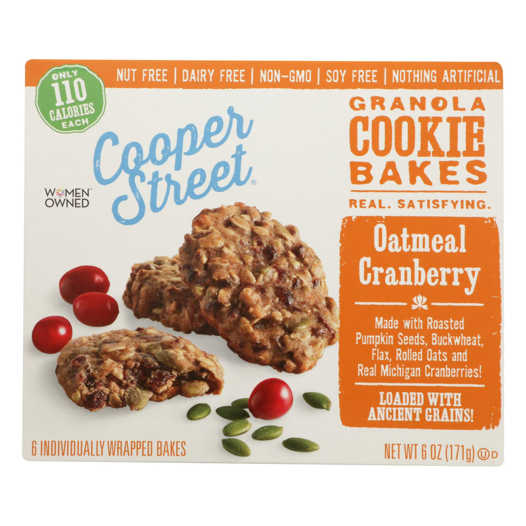 Cooper Street Granola Bakes Oatmeal Cranberries (Pack of 6) - 6 oz