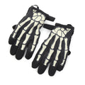 Skull Luminous Outdoor Non-slip Wear-resistant Full Finger Touch Screen Riding Gloves