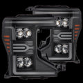 AlphaRex 20-22 Ford F-250/350/450 SD NOVA-Series LED Proj Headlights Bk w/Actv Light SeqSig & SBDRL 880338 *Discontinued