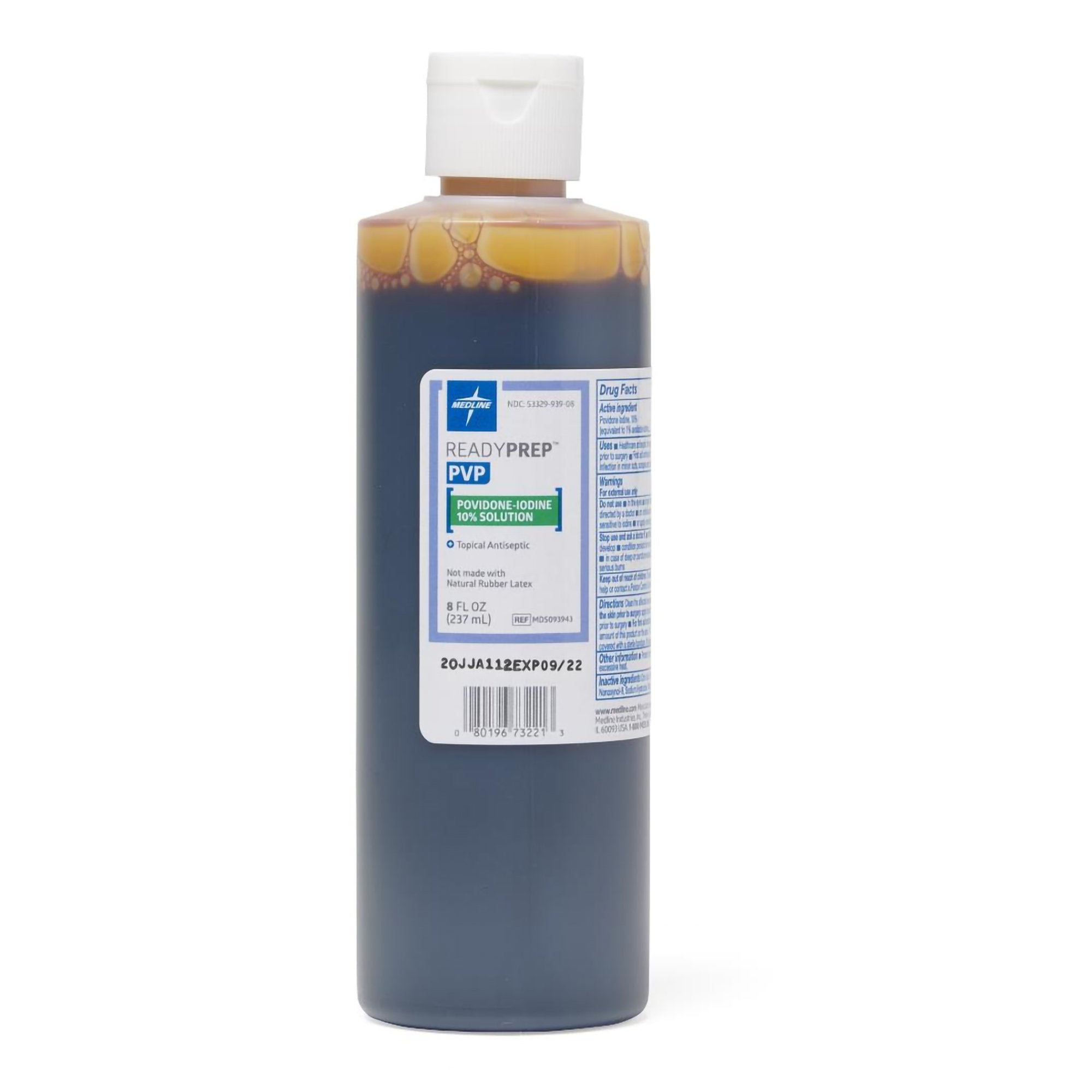 Skin Prep Solution ReadyPrep™ 8 oz. Bottle 10% Strength Povidone-Iodine NonSterile MDS093943