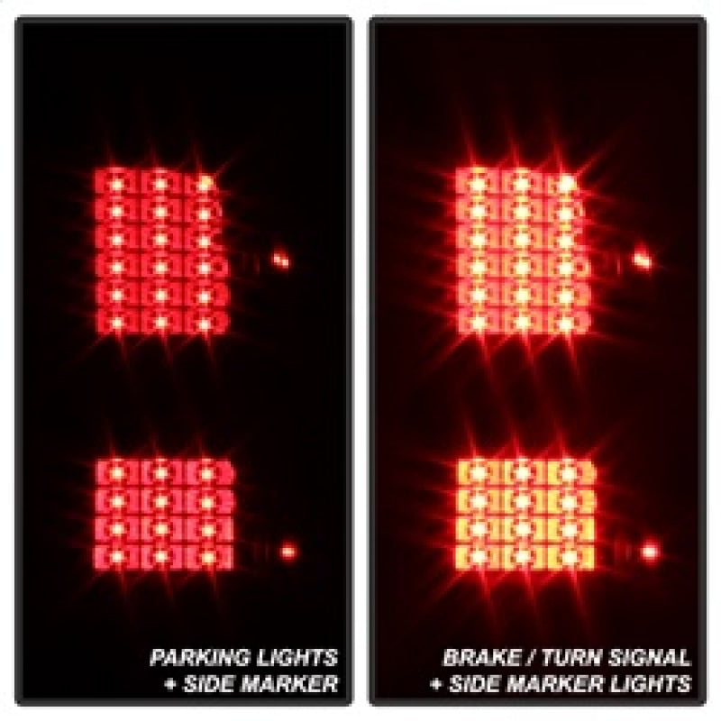 SPYDER xTune Chevy 1500 14-16 / Silverado 2500HD/3500HD LED Tail Lights - Black ALT-JH-CS14-LED-BK 9036545
