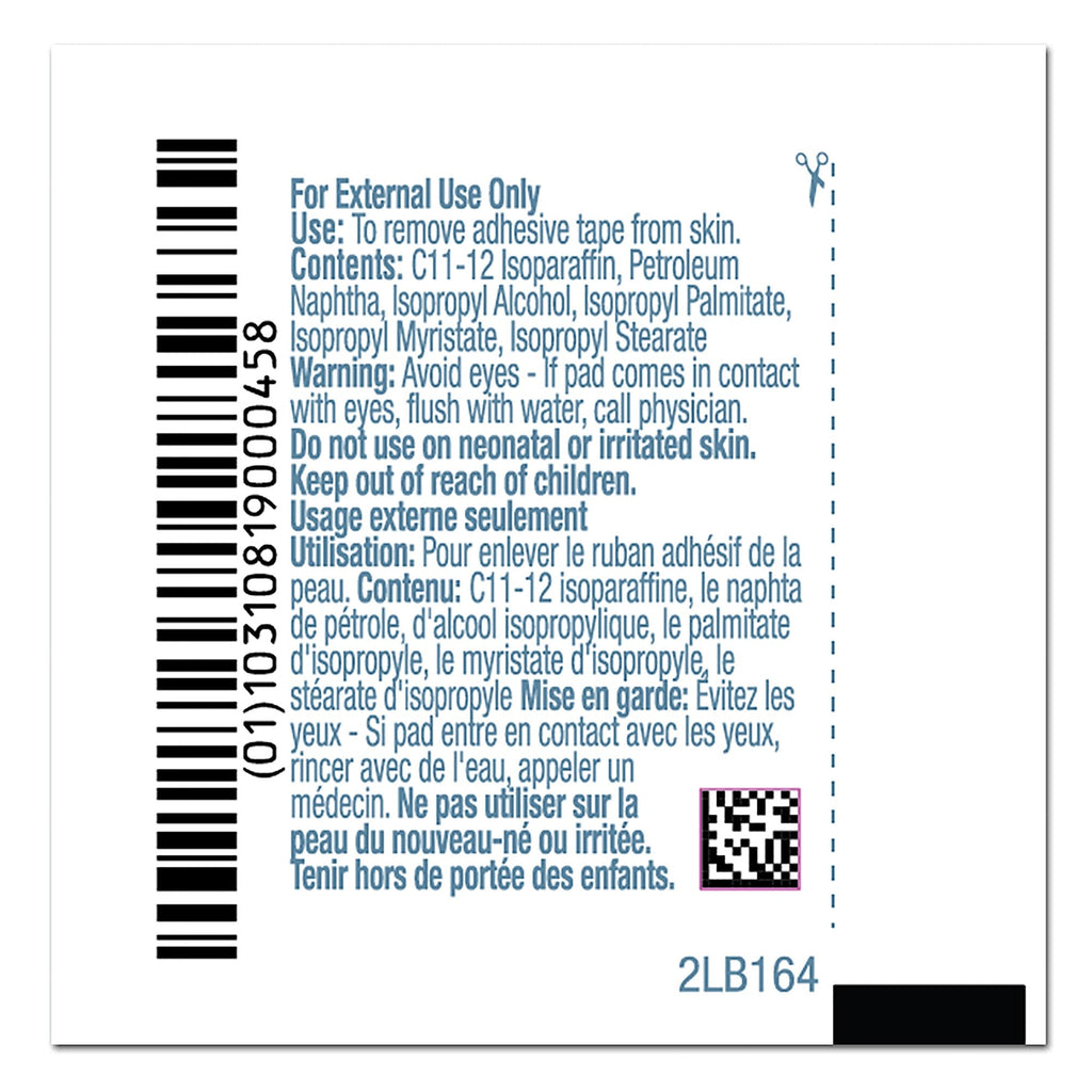 PDI® Adhesive Remover, 1¼ x 2-5/8 Inch Wipe B16400