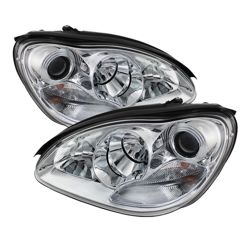 SPYDER Mercedes Benz S-Class 00-06 Projector Headlights Halogen Model Only - Chrome PRO-YD-MBW220-C 5070005