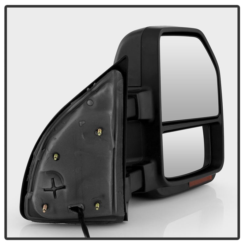 SPYDER xTune 08-15 Ford Super Duty LED Telescoping Manual Mirrors - Smk (Pair) (MIR-FDSD08S-G4-MA-RSM-SET) 9943119