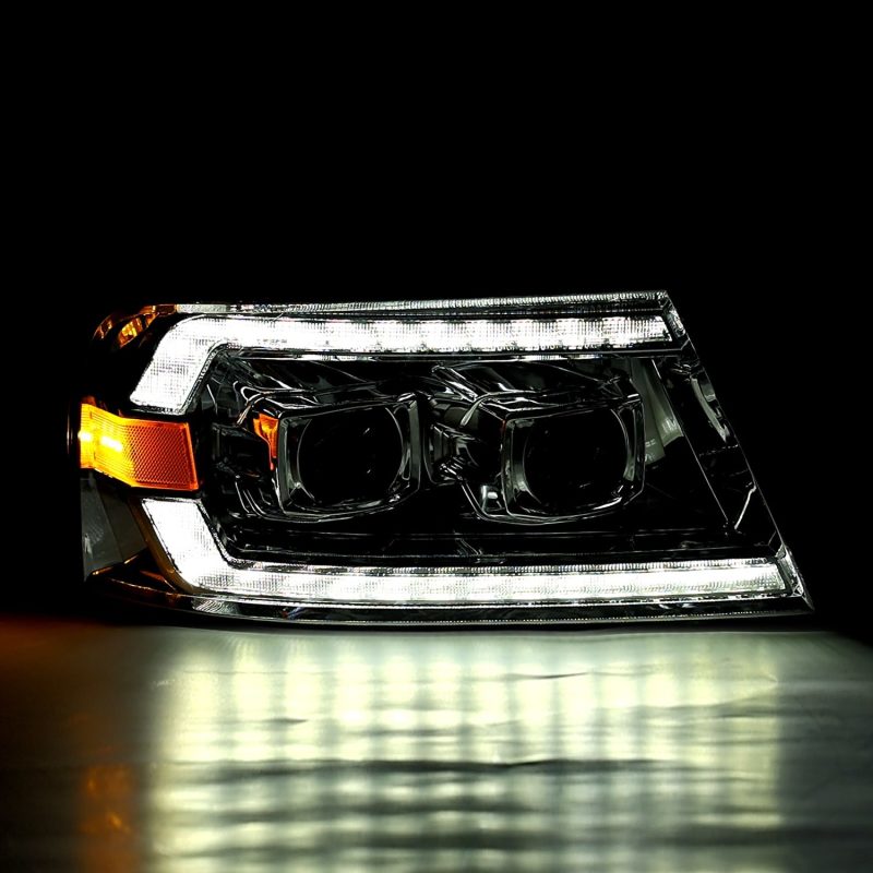 AlphaRex 04-08 Ford F150 PRO-Series Projector Headlights Black w/ Sequential Signal and DRL 880135 *Discontinued
