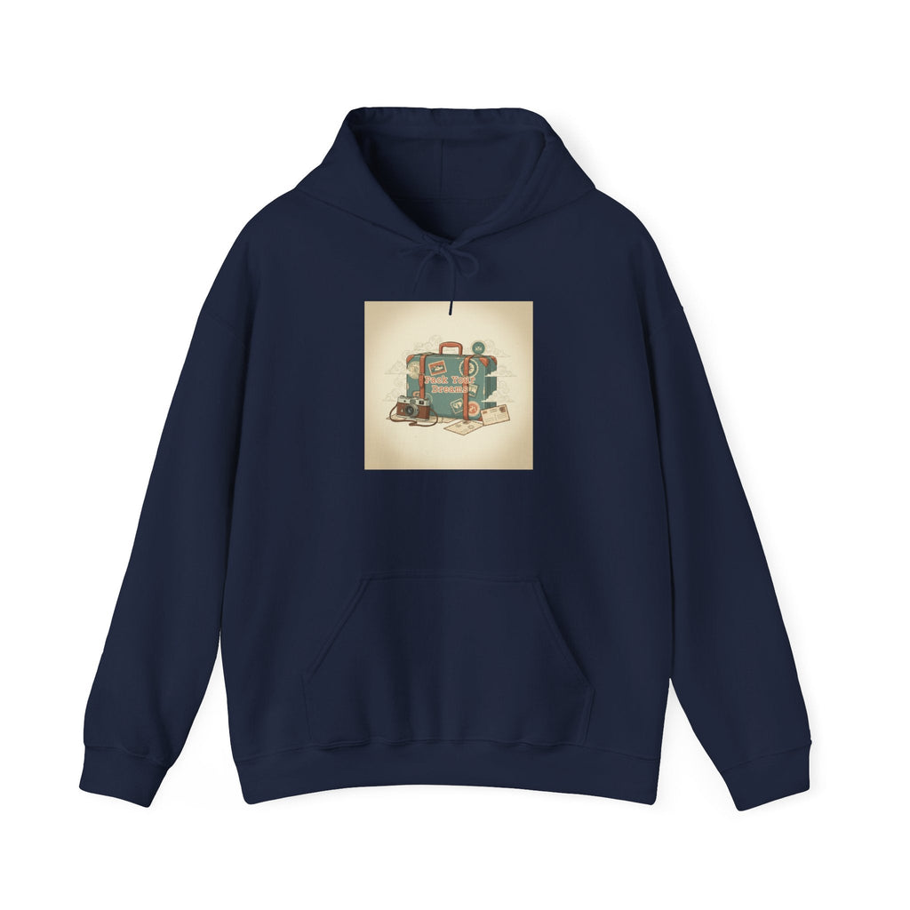 Vintage Passport Stamp Travel Hoodie | retro travel, wanderlust design