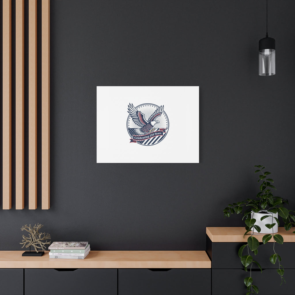 250th Anniversary Eagle Emblem Canvas | Semiquincentennial Americana