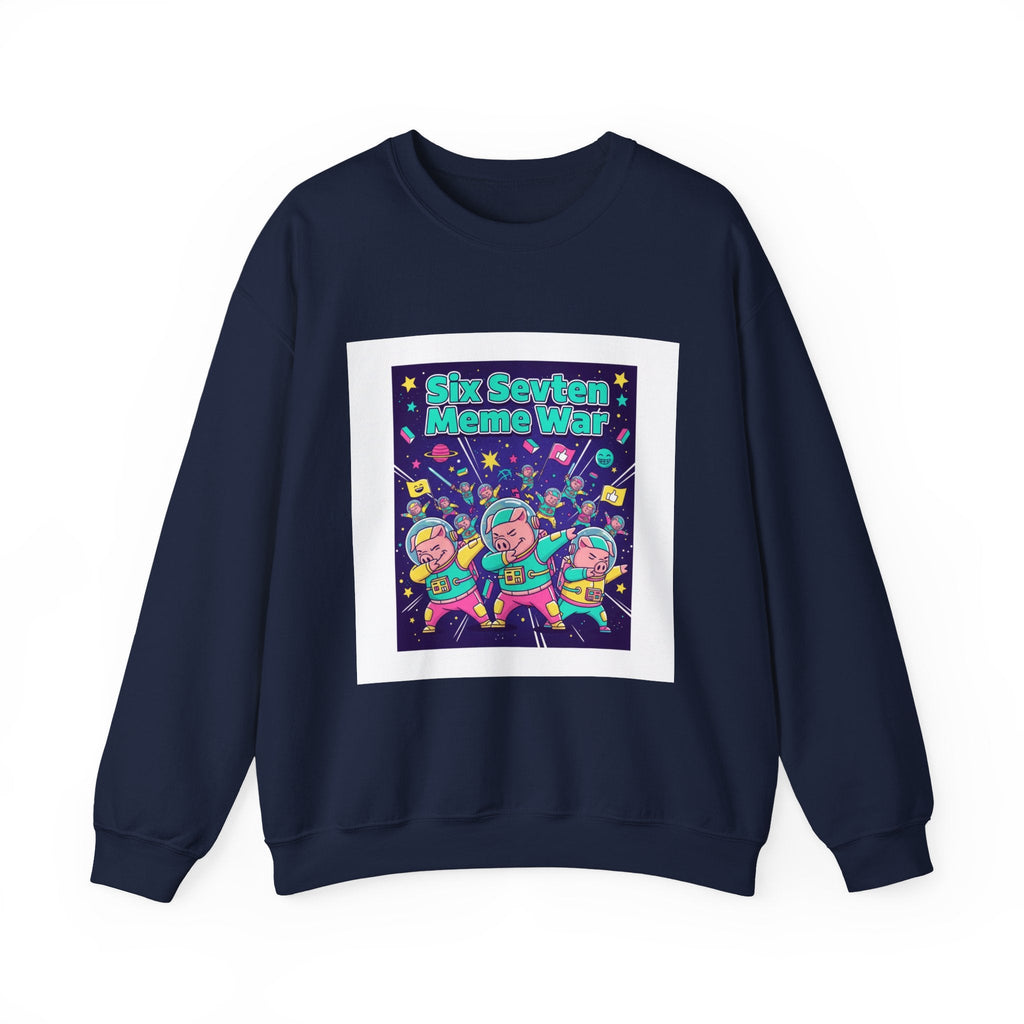 Meme War: Six vs. Seven Crewneck Sweatshirt