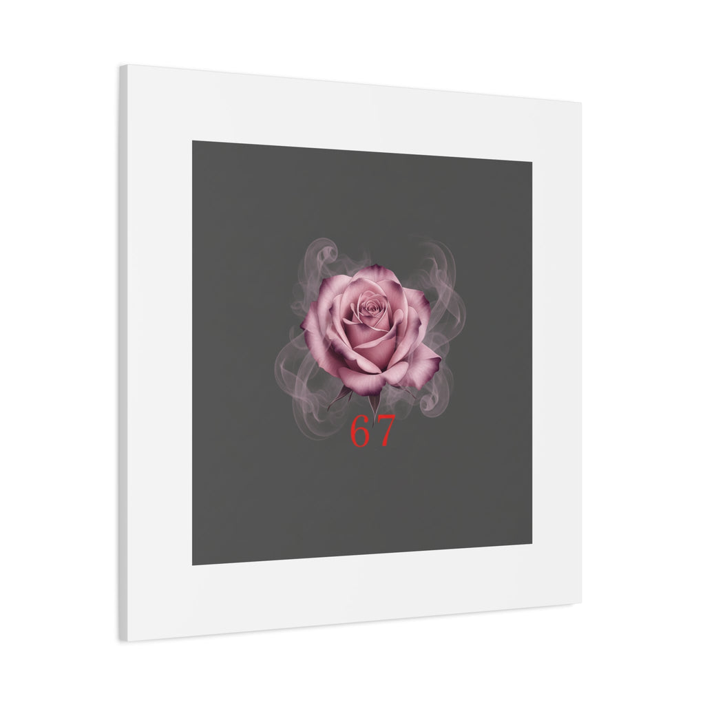 6 7 Valentine's Canvas | Viral Gothic Rose Wall Art | 6 7 Meaning Dark Romance