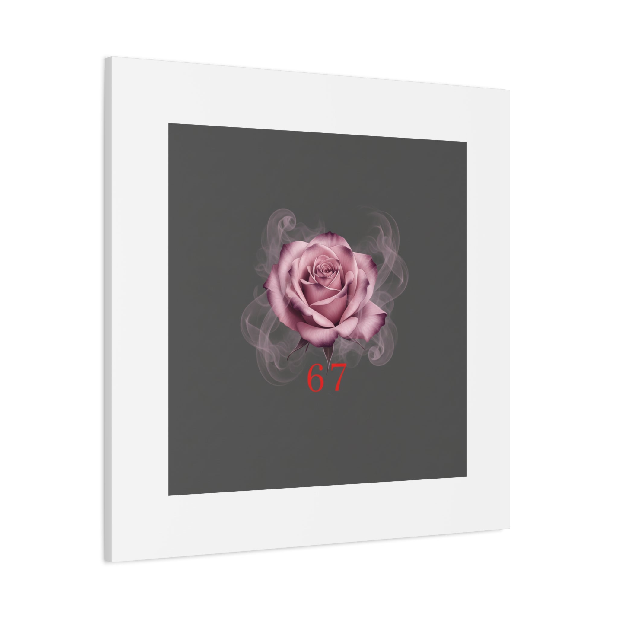 6 7 Valentine's Canvas | Viral Gothic Rose Wall Art | 6 7 Meaning Dark Romance