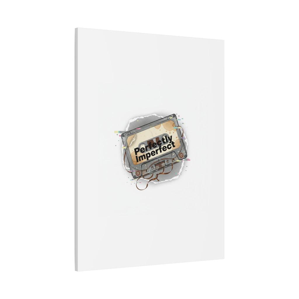 Perfectly Imperfect Cassette, Canvas Print | Analog Error, glitch art static