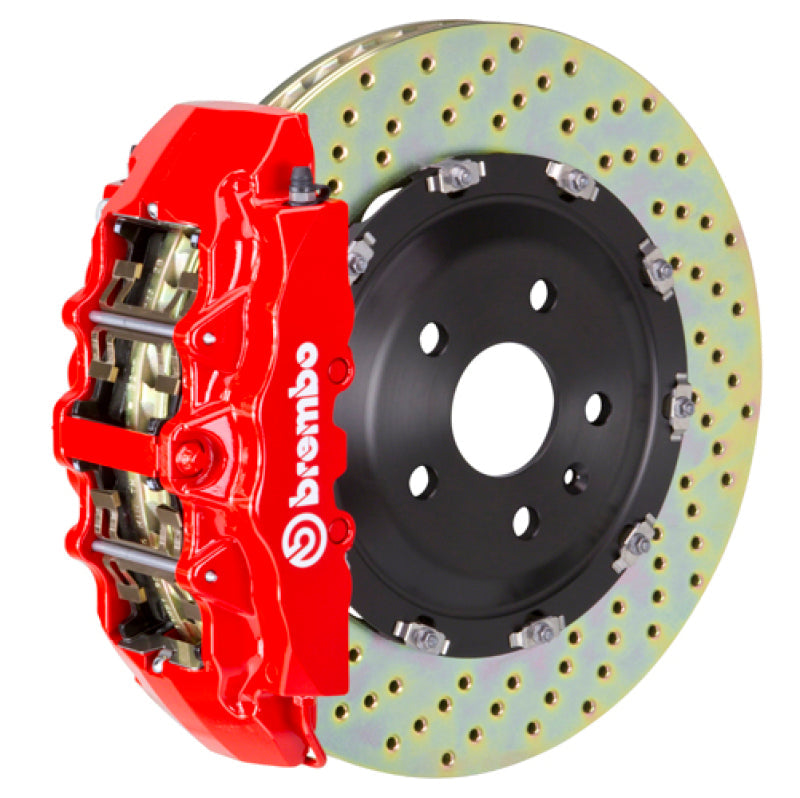 Brembo GT Brake Kit Mercedes CL55 AMG Front W215 03-06 Drilled Red